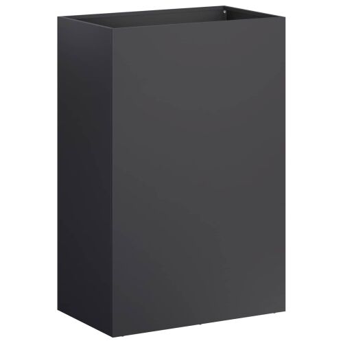 Vrtna saksija 2 kom. Crna 50 x 30 x 75 cm Čelična vrata - Crna 50 x 30 x 75 cm 2 Cijena