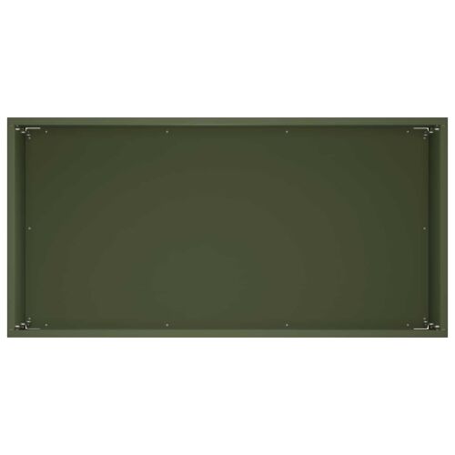 Vrtna saksija Maslinastozelena 60 x 30 x 40 cm Čelična vrata - Maslinastozelena 60 x 30 x 40 cm 1 Cijena