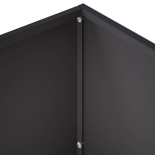 Vrtna saksija 2 kom. Crna 60 x 30 x 50 cm Čelična vrata - Crna 60 x 30 x 50 cm 2 Cijena