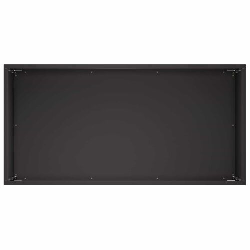Vrtna saksija 2 kom. Crna 60 x 30 x 50 cm Čelična vrata - Crna 60 x 30 x 50 cm 2 Cijena