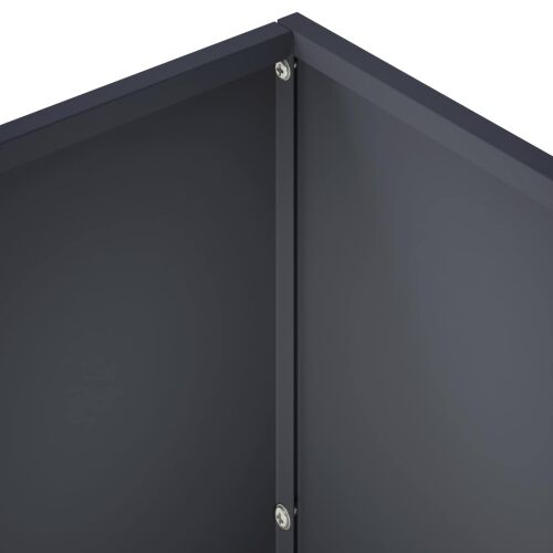 Vrtna saksija 2 kom. Antracit 60 x 30 x 50 cm Čelična vrata - Antracit 60 x 30 x 50 cm 2 Cijena