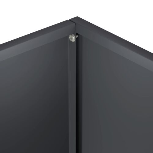 Vrtna saksija 2 kom. Antracit 80 x 30 x 50 cm Čelična vrata - Antracit 80 x 30 x 50 cm 2 Cijena