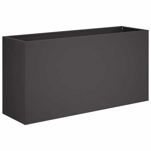Vrtna saksija 2 kom. Crna 100 x 30 x 50 cm Čelična vrata - Crna 100 x 30 x 50 cm 2 Cijena