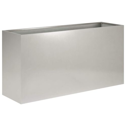 Vrtna saksija Srebrna 100 x 30 x 50 cm Nehrđajući čelik - Nehrđajući čelik 100 x 30 x 50 cm 1 Cijena