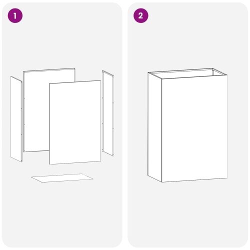 Vrtna saksija Antracit 50 x 40 x 75 cm Čelična vrata - Antracit 50 x 40 x 75 cm 1 Cijena