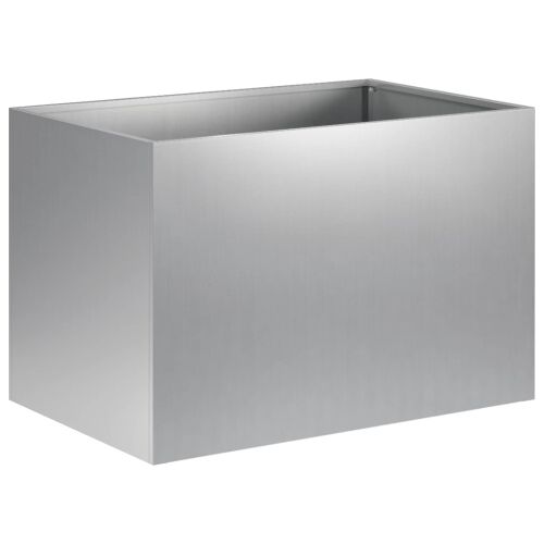 Vrtna saksija 2 kom. Srebrna 60 x 40 x 40 cm Pocinčani čelik - Pocinčani čelik 60 x 40 x 40 cm 2 Cijena