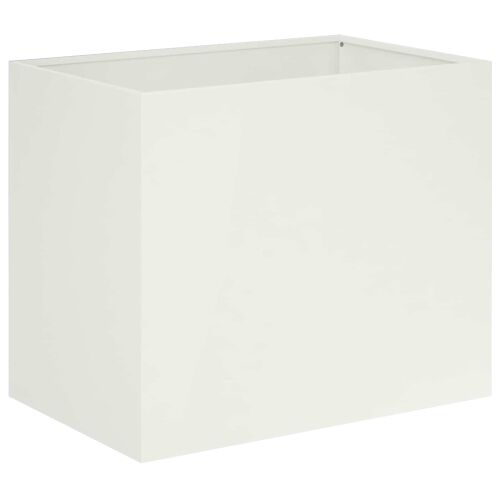 Vrtna saksija Bijela 60 x 40 x 50 cm Čelična vrata - Bijela 60 x 40 x 50 cm 1 Cijena