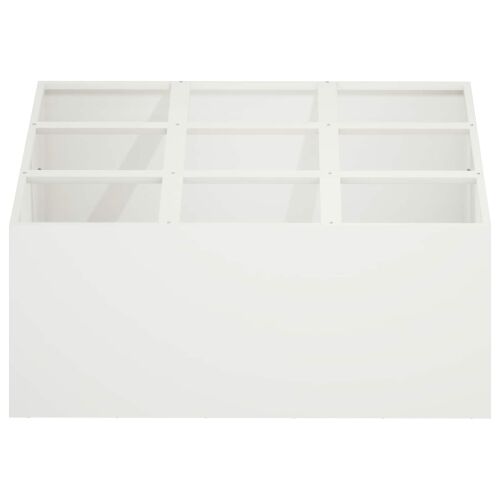 Vrtna saksija Bijela 100 x 100 x 20 cm Čelična vrata - Bijela 100 x 100 x 20 cm Cijena