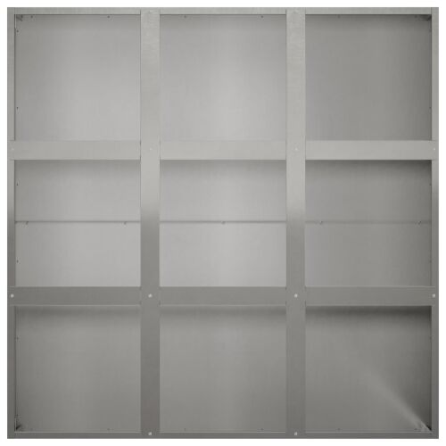 Vrtna saksija Srebrna 100 x 100 x 20 cm Nehrđajući čelik - Nehrđajući čelik 100 x 100 x 20 cm Cijena