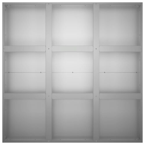 Vrtna saksija Srebrna 100 x 100 x 20 cm Pocinčani čelik - Pocinčani čelik 100 x 100 x 20 cm Cijena