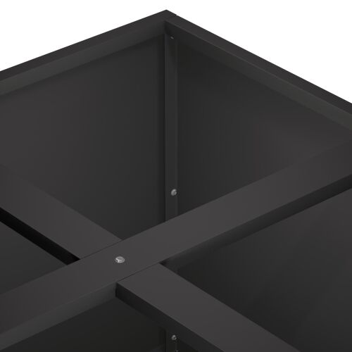 Vrtna saksija Crna 100 x 100 x 30 cm Čelična vrata - Crna 100 x 100 x 30 cm Cijena