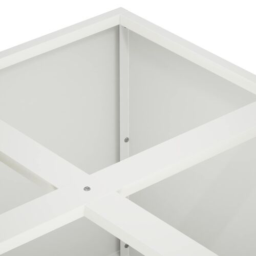 Vrtna saksija Bijela 100 x 100 x 30 cm Čelična vrata - Bijela 100 x 100 x 30 cm Cijena