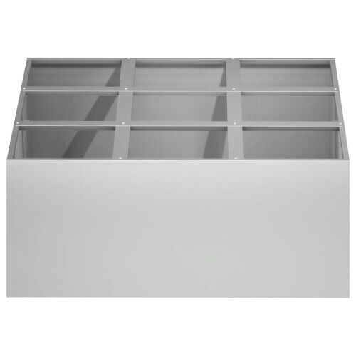 Vrtna saksija Srebrna 100 x 100 x 30 cm Pocinčani čelik - Pocinčani čelik 100 x 100 x 30 cm Cijena