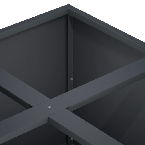 Vrtna saksija Antracit 100 x 100 x 40 cm Čelična vrata - Antracit 100 x 100 x 40 cm Cijena