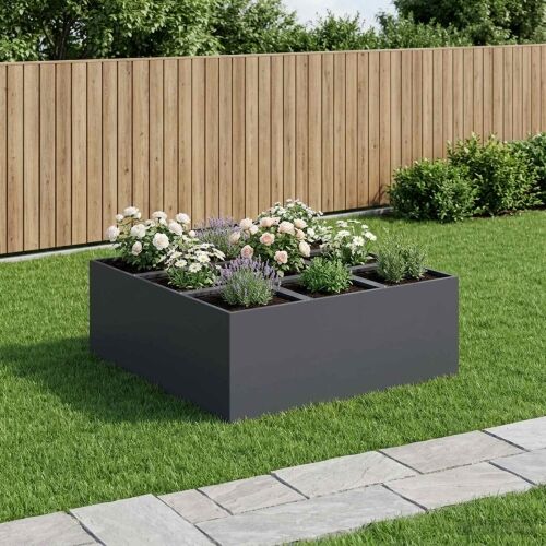 Vrtna saksija Antracit 100 x 100 x 50 cm Čelična vrata - Antracit 100 x 100 x 50 cm Cijena