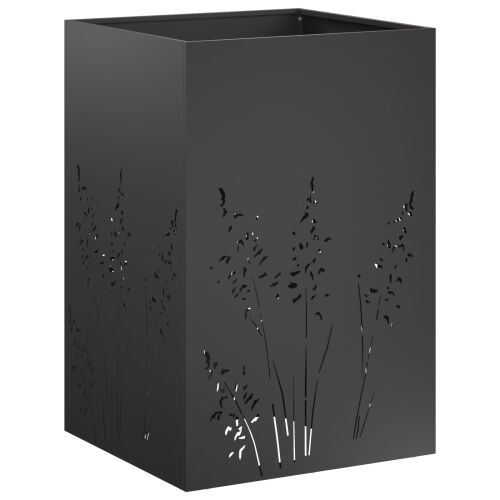Vrtna saksija Crna 50 x 50 x 75 cm Čelična vrata - Crna 50 x 50 x 75 cm 1 Cijena