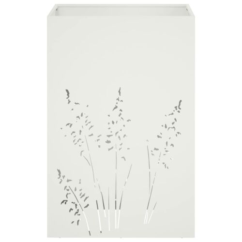Vrtna saksija Bijela 50 x 50 x 75 cm Čelična vrata - Bijela 50 x 50 x 75 cm 1 Cijena