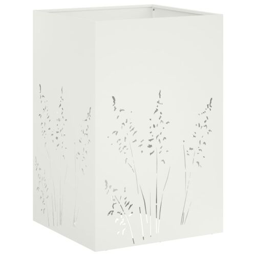 Vrtna saksija Bijela 50 x 50 x 75 cm Čelična vrata - Bijela 50 x 50 x 75 cm 1 Cijena