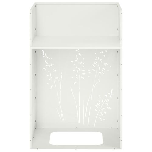 Vrtna saksija 2 kom. Bijela 50 x 50 x 75 cm Čelična vrata - Bijela 50 x 50 x 75 cm 2 Cijena