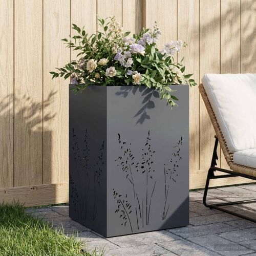 Vrtna saksija Antracit 50 x 50 x 75 cm Čelična vrata - Antracit 50 x 50 x 75 cm 1 Cijena