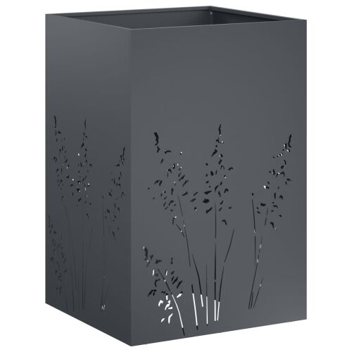 Vrtna saksija 2 kom. Antracit 50 x 50 x 75 cm Čelična vrata - Antracit 50 x 50 x 75 cm 2 Cijena