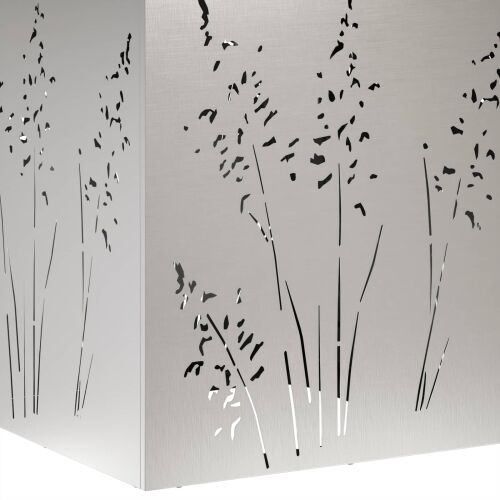 Vrtna saksija Srebrna 50 x 50 x 75 cm Nehrđajući čelik - Nehrđajući čelik 50 x 50 x 75 cm 1 Cijena