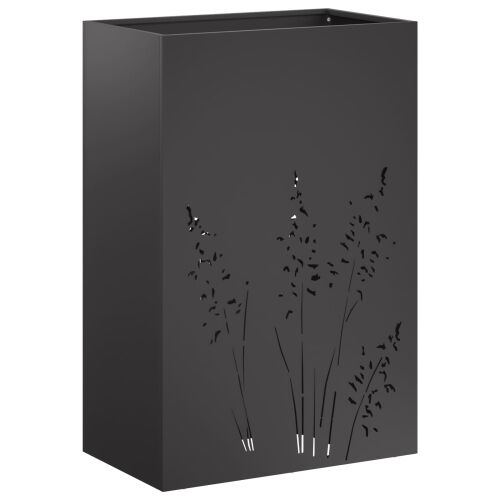 Vrtna saksija Crna 50 x 30 x 75 cm Čelična vrata - Crna 50 x 30 x 75 cm 1 Cijena
