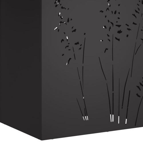 Vrtna saksija 2 kom. Crna 50 x 30 x 75 cm Čelična vrata - Crna 50 x 30 x 75 cm 2 Cijena