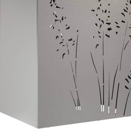 Vrtna saksija Srebrna 50 x 30 x 75 cm Nehrđajući čelik - Nehrđajući čelik 50 x 30 x 75 cm 1 Cijena