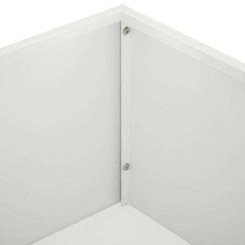 Vrtna saksija Bijela 50 x 50 x 49 cm Čelična vrata - Bijela 50 x 50 x 49 cm 1 Cijena