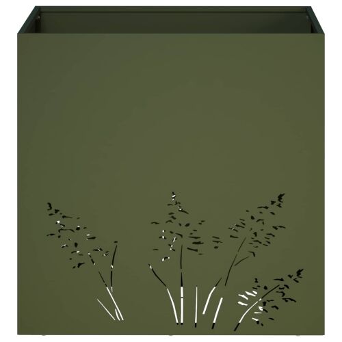 Vrtna saksija Maslinastozelena 50 x 50 x 49 cm Čelična vrata - Maslinastozelena 50 x 50 x 49 cm 1 Cijena