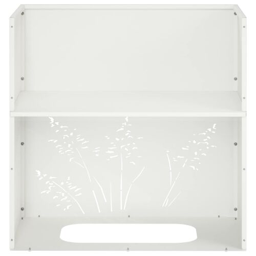 Vrtna saksija 2 kom. Bijela 50 x 30 x 49 cm Čelična vrata - Bijela 50 x 30 x 49 cm 2 Cijena