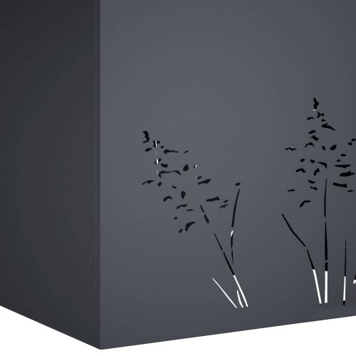 Vrtna saksija Antracit 50 x 30 x 49 cm Čelična vrata - Antracit 50 x 30 x 49 cm 1 Cijena