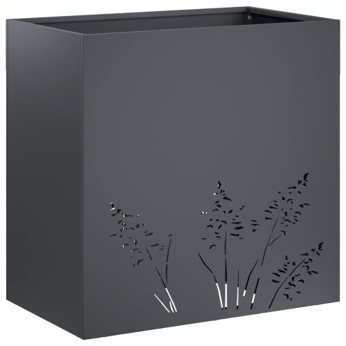 Vrtna saksija 2 kom. Antracit 50 x 30 x 49 cm Čelična vrata - Antracit 50 x 30 x 49 cm 2 Cijena