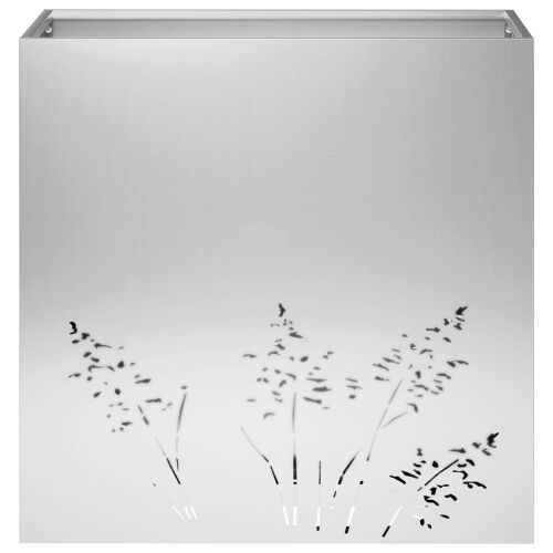 Vrtna saksija Srebrna 50 x 30 x 49 cm Pocinčani čelik - Pocinčani čelik 50 x 30 x 49 cm 1 Cijena