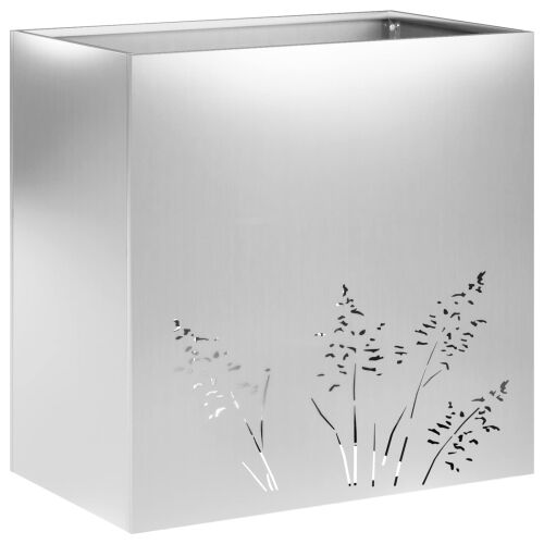 Vrtna saksija 2 kom. Srebrna 50 x 30 x 49 cm Pocinčani čelik - Pocinčani čelik 50 x 30 x 49 cm 2 Cijena