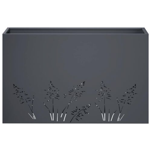 Vrtna saksija Antracit 80 x 20 x 49 cm Čelična vrata - Antracit 80 x 20 x 49 cm 1 Cijena