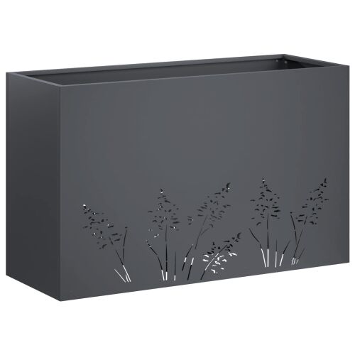 Vrtna saksija Antracit 80 x 20 x 49 cm Čelična vrata - Antracit 80 x 20 x 49 cm 1 Cijena