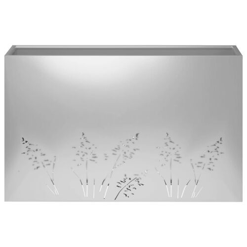 Vrtna saksija Srebrna 80 x 20 x 49 cm Pocinčani čelik - Pocinčani čelik 80 x 20 x 49 cm 1 Cijena