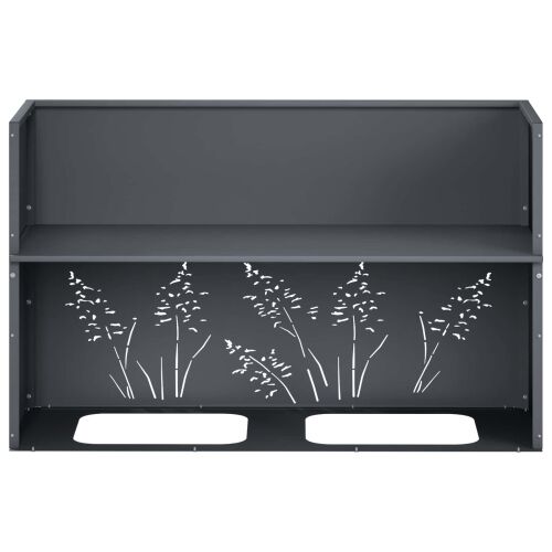 Vrtna saksija Antracit 80 x 30 x 49 cm Čelična vrata - Antracit 80 x 30 x 49 cm 1 Cijena