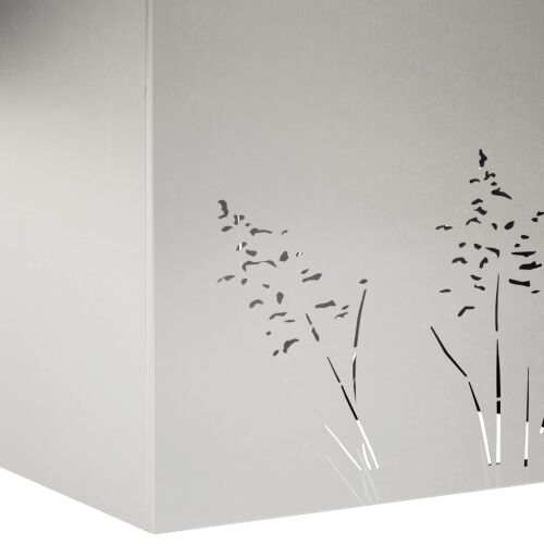 Vrtna saksija Srebrna 80 x 30 x 49 cm Nehrđajući čelik - Nehrđajući čelik 80 x 30 x 49 cm 1 Cijena