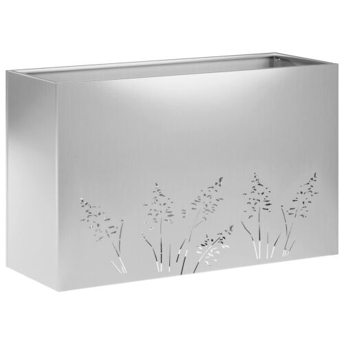 Vrtna saksija Srebrna 80 x 30 x 49 cm Pocinčani čelik - Pocinčani čelik 80 x 30 x 49 cm 1 Cijena