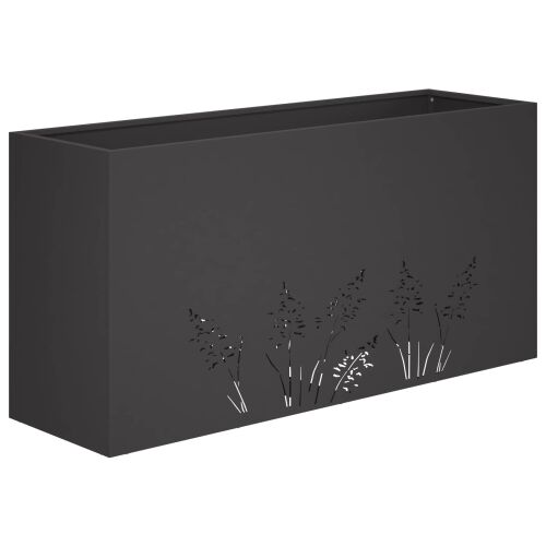 Vrtna saksija Crna 100 x 20 x 49 cm Čelična vrata - Crna 100 x 20 x 49 cm 1 Cijena