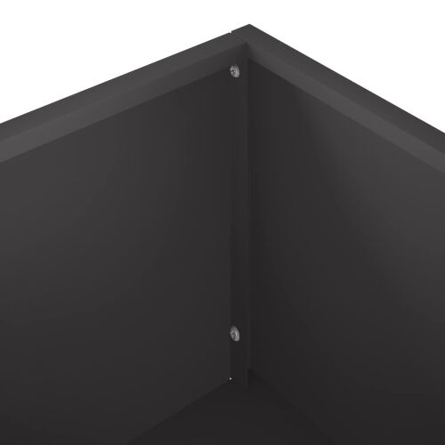 Vrtna saksija 2 kom. Crna 100 x 20 x 49 cm Čelična vrata - Crna 100 x 20 x 49 cm 2 Cijena
