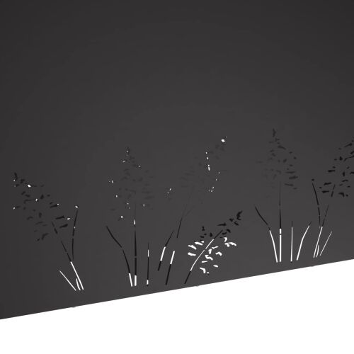 Vrtna saksija 2 kom. Crna 100 x 20 x 49 cm Čelična vrata - Crna 100 x 20 x 49 cm 2 Cijena