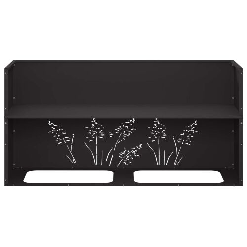 Vrtna saksija 2 kom. Crna 100 x 20 x 49 cm Čelična vrata - Crna 100 x 20 x 49 cm 2 Cijena