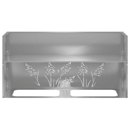 Vrtna saksija 2 kom. Srebrna 100 x 20 x 49 cm Pocinčani čelik - Pocinčani čelik 100 x 20 x 49 cm 2 Cijena