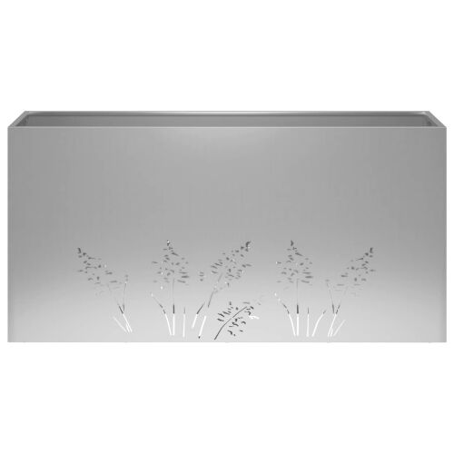 Vrtna saksija 2 kom. Srebrna 100 x 20 x 49 cm Pocinčani čelik - Pocinčani čelik 100 x 20 x 49 cm 2 Cijena
