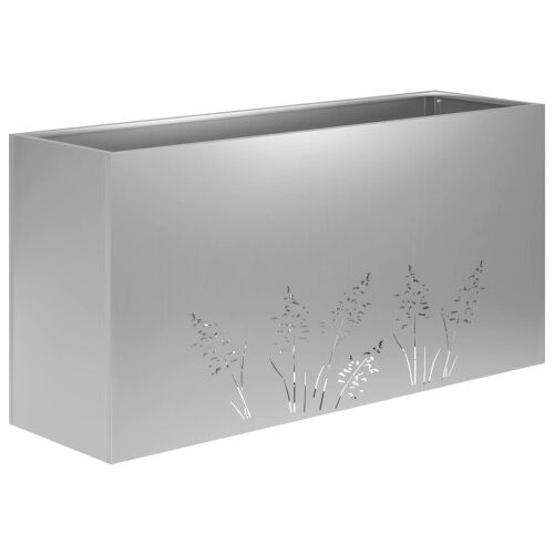 Vrtna saksija 2 kom. Srebrna 100 x 20 x 49 cm Pocinčani čelik - Pocinčani čelik 100 x 20 x 49 cm 2 Cijena