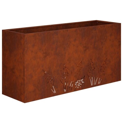 Vrtna saksija Rđa 100 x 20 x 49 cm Otporni čelik - Otporni čelik 100 x 20 x 49 cm 1 Cijena